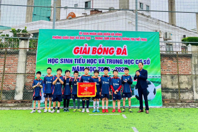 TH Văn Yên đạt giải Nhì tại Giải bóng đá học sinh quận Hà Đông